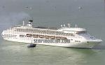 ID 1615 REGAL PRINCESS (1991/69845grt/IMO 8521232. Renamed PACIFIC DAWN. Renamed SATOSHI then AMBIENCE in 2021) sailing from Auckland, NZ. 